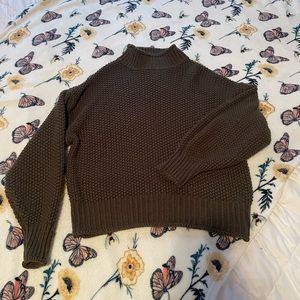Small Green Turtleneck Sweater